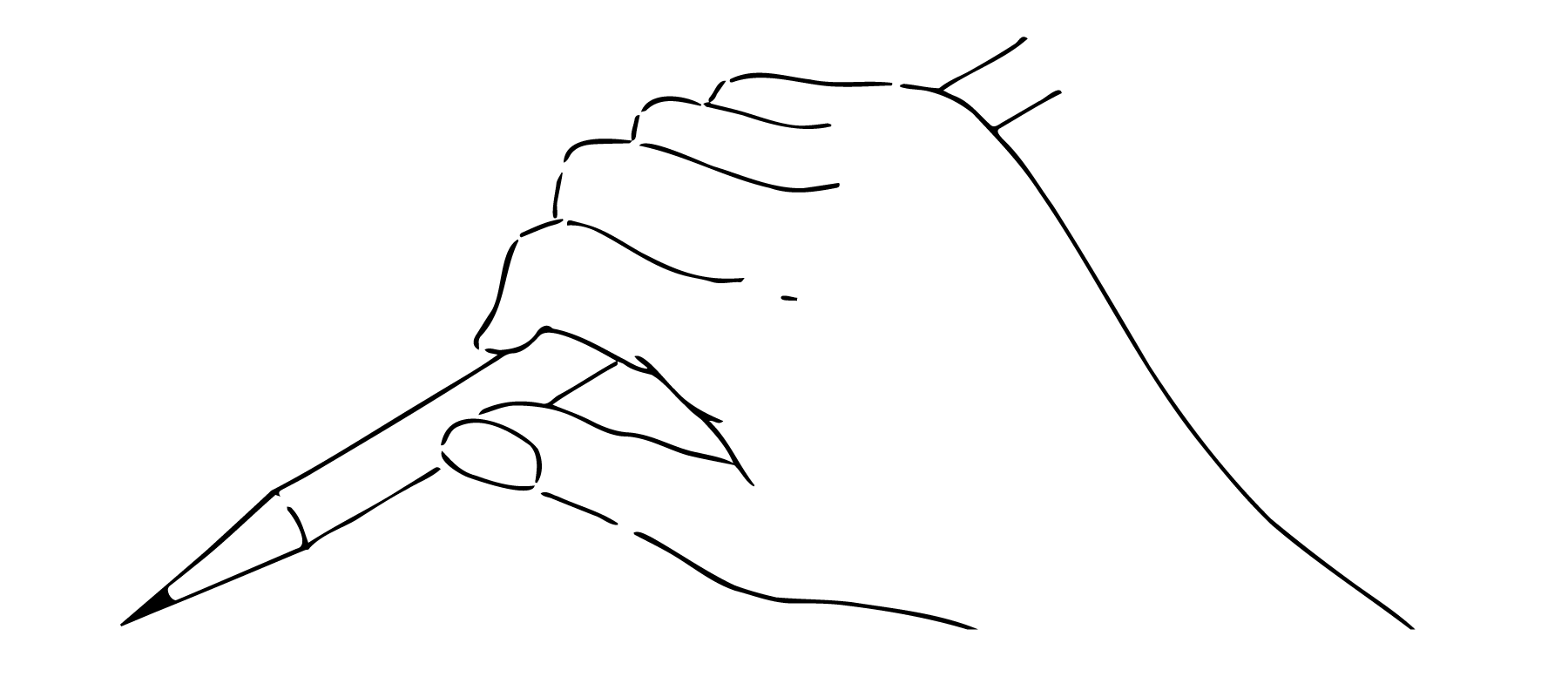 つまんで持つ